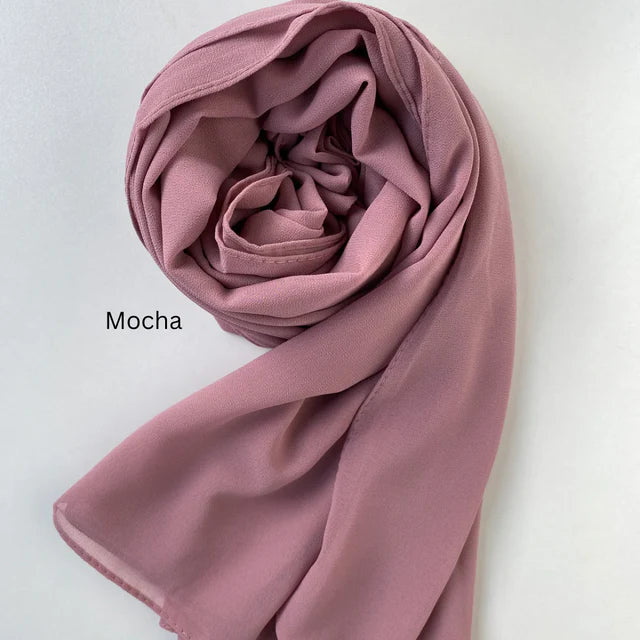ET-MOCHA PLAIN GEORGETTE-HIJAB