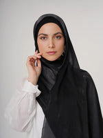 ET-BLACK ORGANZA SILK-HIJAB