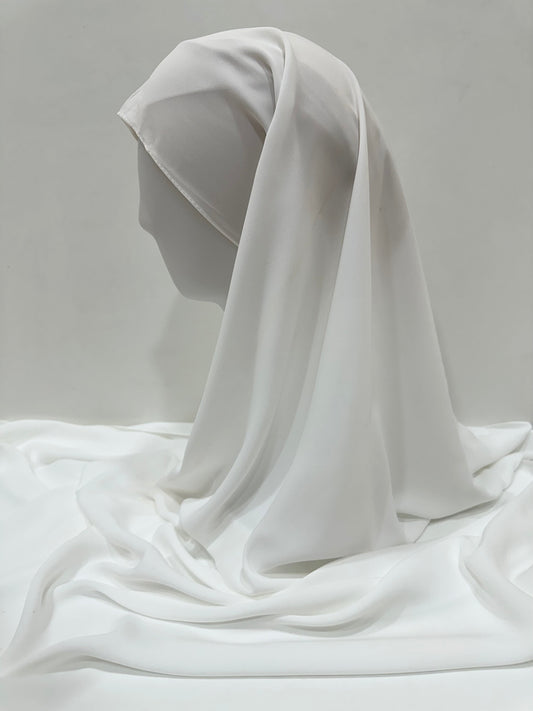ET-WHITE SOFT SILK-HIJAB