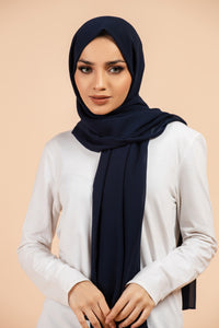 ET-NAVY BLUE GEORGETTE-HIJAB