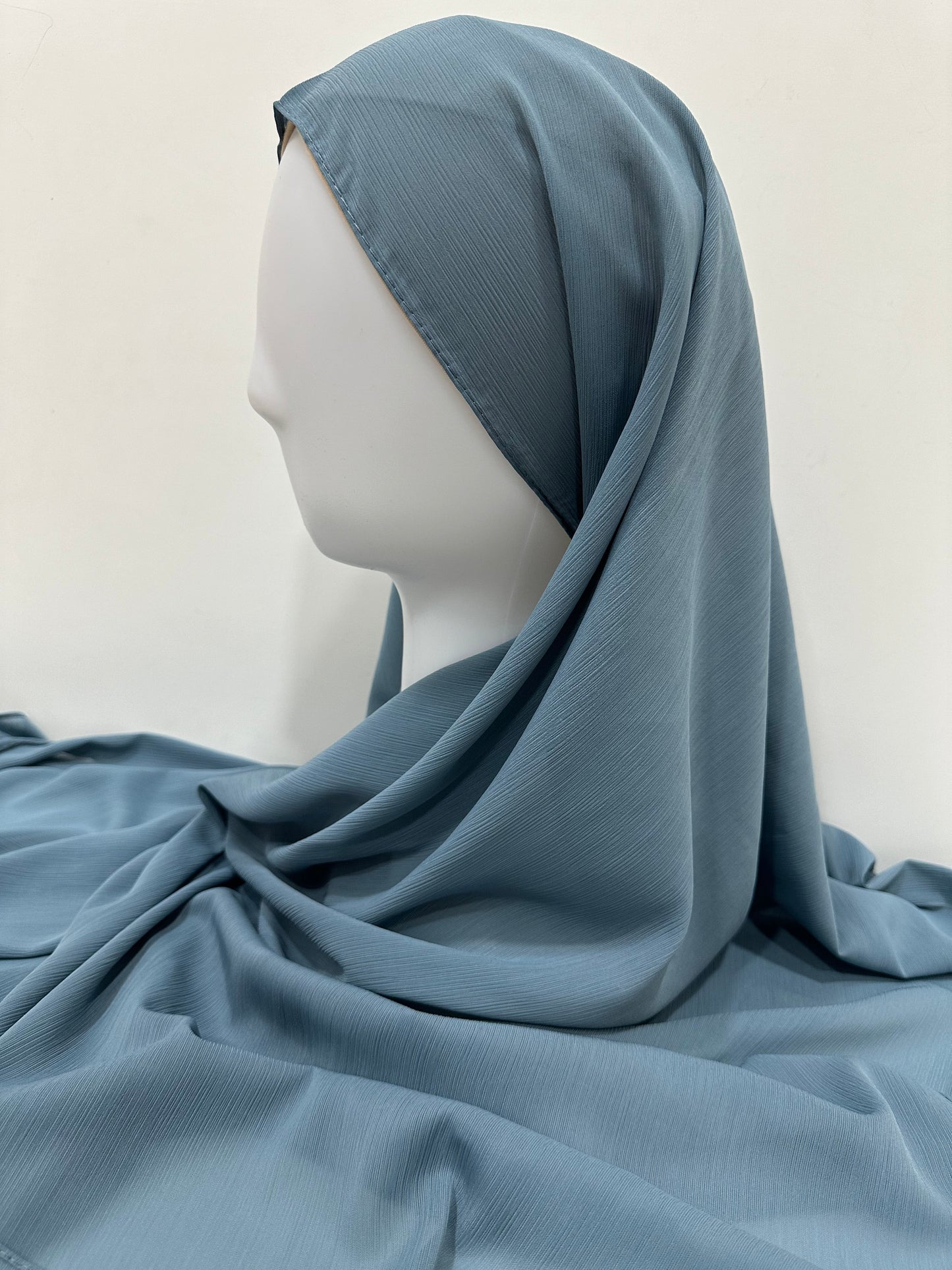 ET-ZINC BLUE CRINKLE CHIFFON-HIJAB