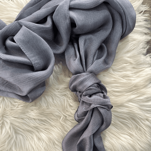 ET-CHARCOAL CRINKLE SILK-HIJAB