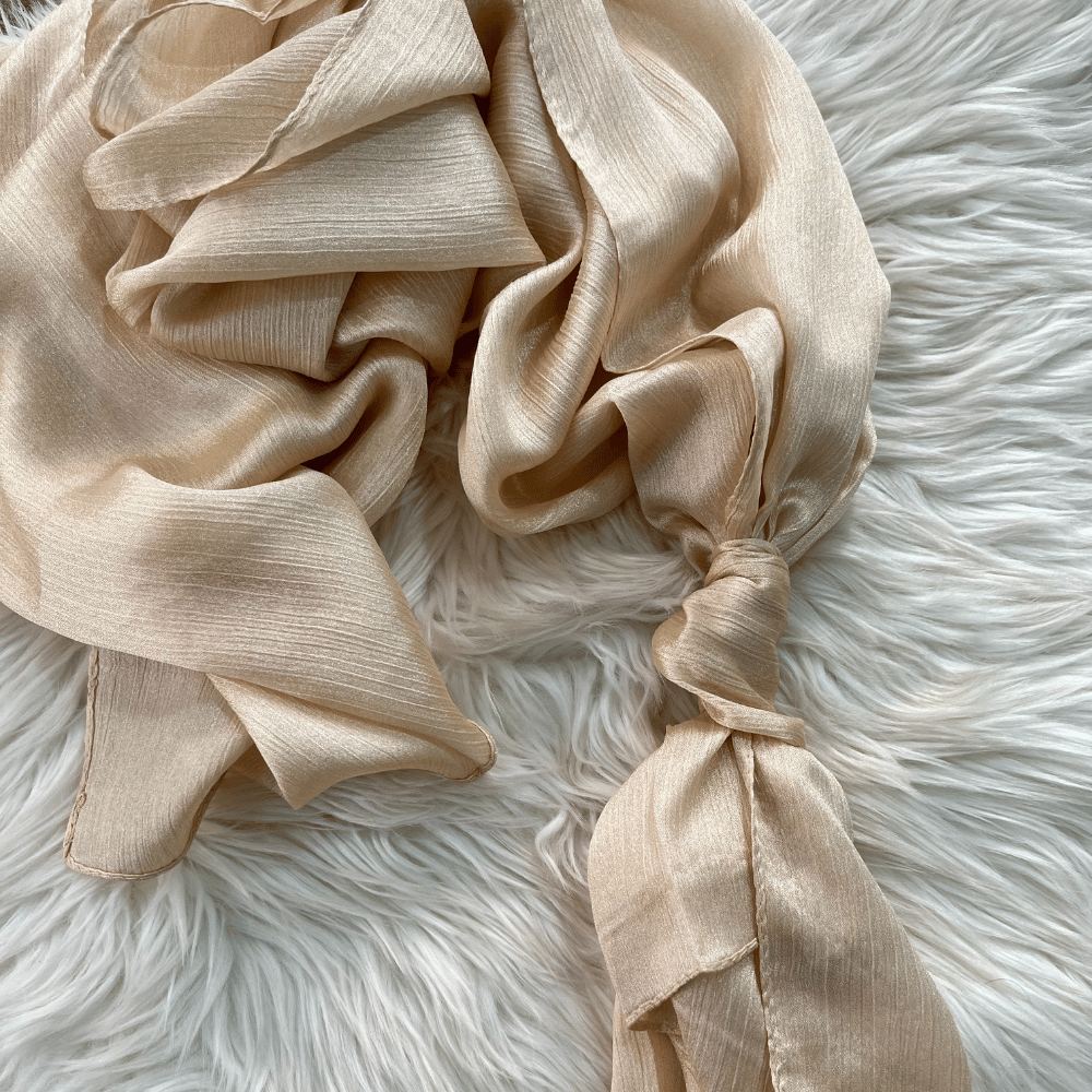 ET-ROSE GOLD CRINKLE SILK-HIJAB