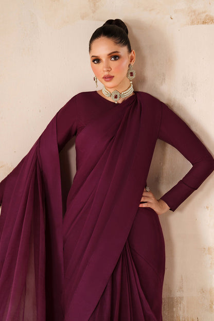 ET-EGGPLANT PURPLE-SAREE