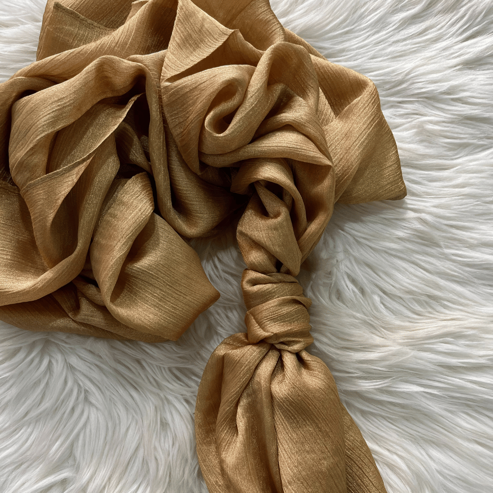 ET-GOLDEN CRINKLE SILK-HIJAB