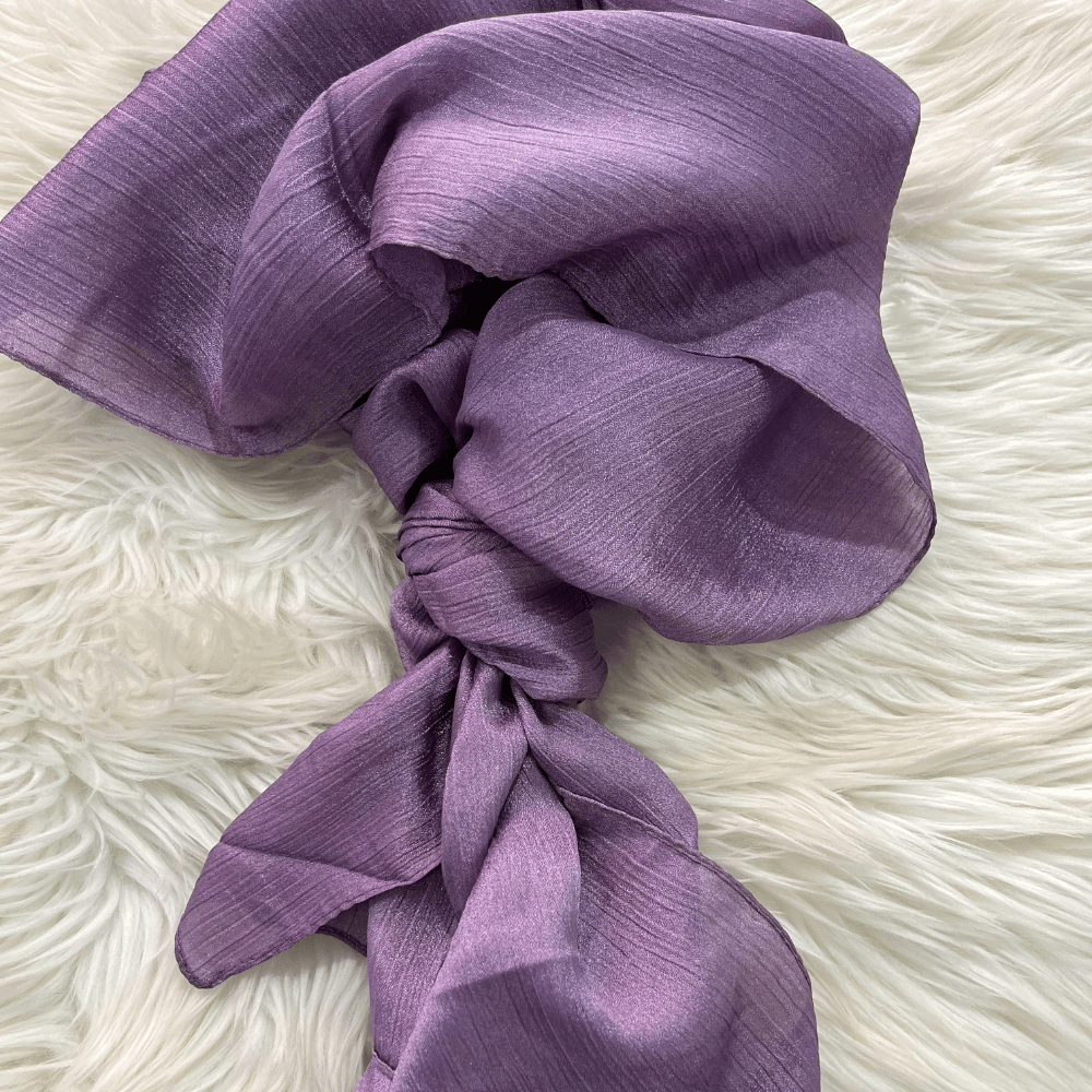ET-VIOLET CRINKLE SILK-HIJAB
