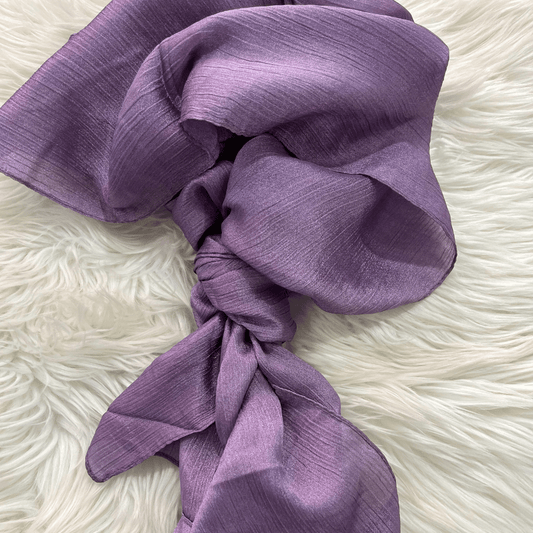 ET-VIOLET CRINKLE SILK-HIJAB