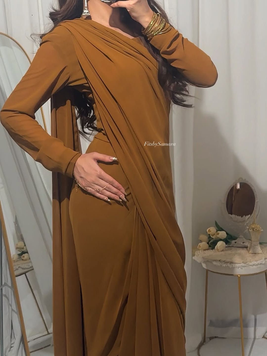 ET-CAMEL BROWN-SAREE