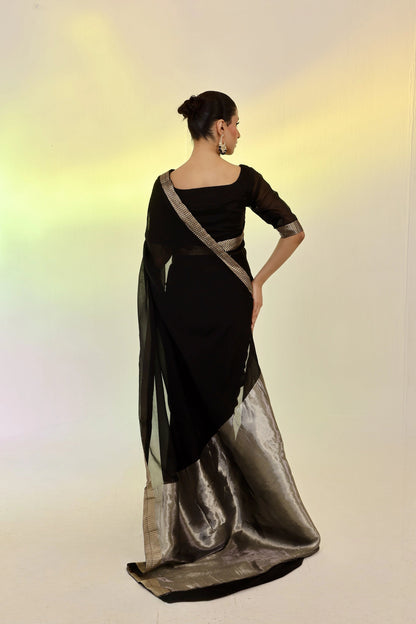 ET-BLACK BANARASEE-SAREE