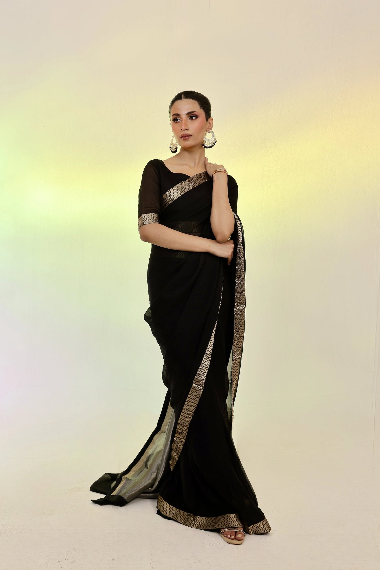 ET-BLACK BANARASEE-SAREE