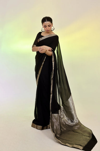 ET-BLACK BANARASEE-SAREE