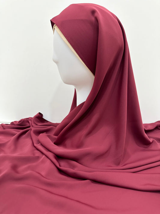 ET-BLOOD RED SOFT SILK-HIJAB