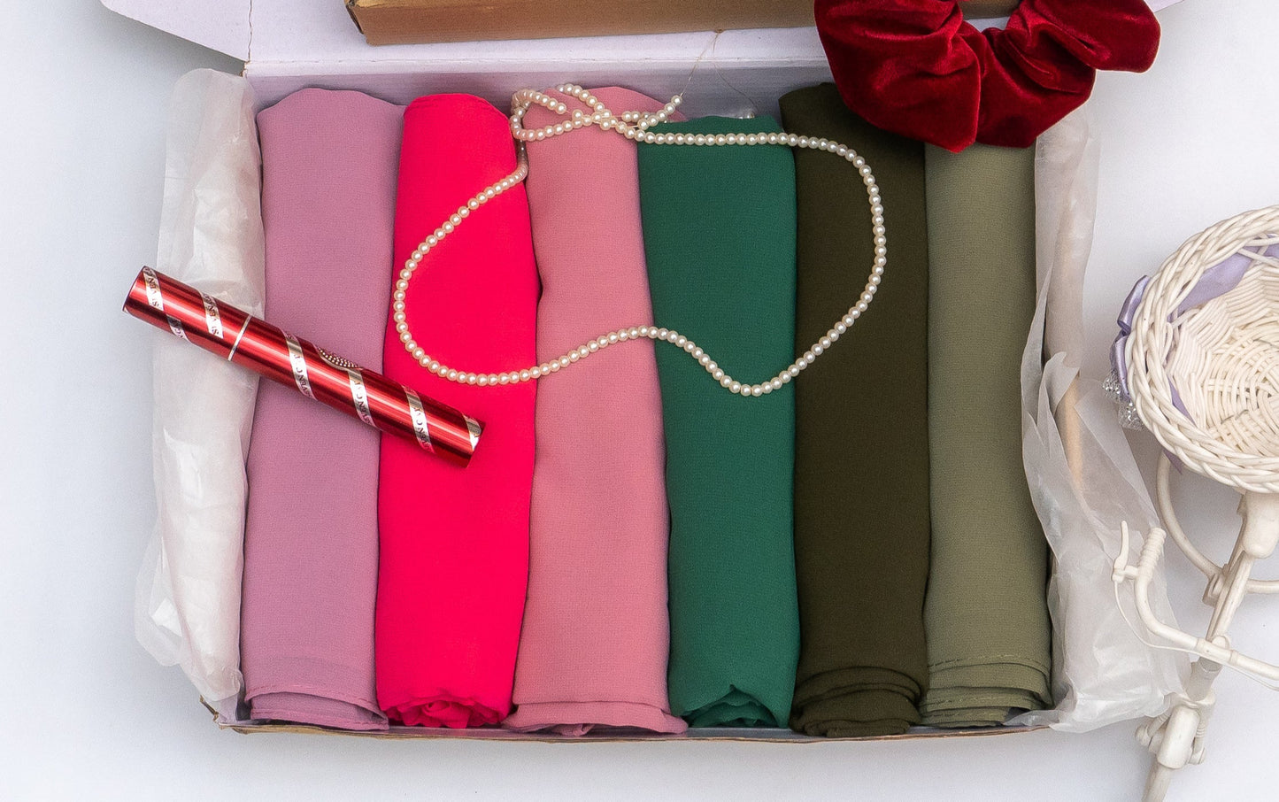 ET-GEORGETTE BUNDLE OF 6 HIJABS