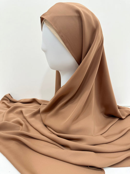 ET-NUT BROWN SOFT SILK-HIJAB