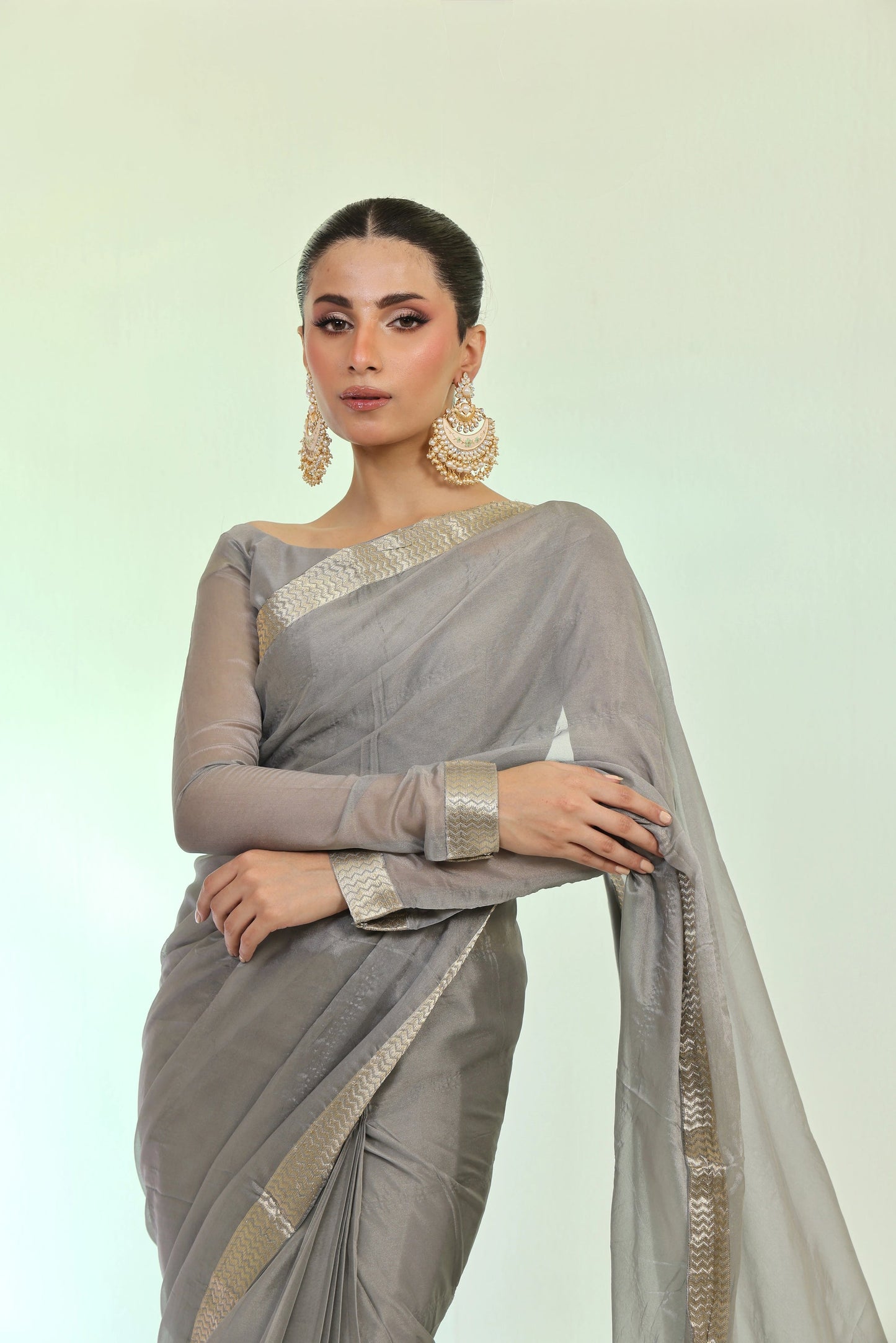 ET-SILVER BANARASEE-SAREE