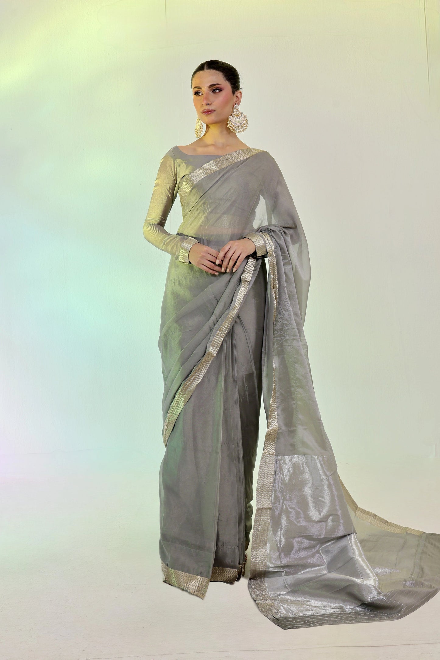 ET-SILVER BANARASEE-SAREE