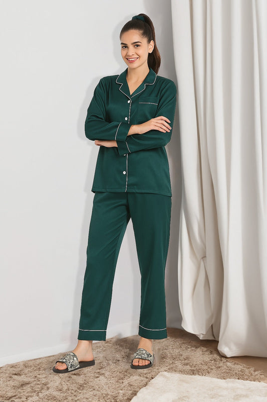ET-DARK GREEN-PJ SET