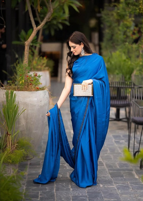 ET-ROYAL BLUE-SAREE