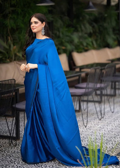 ET-ROYAL BLUE-SAREE