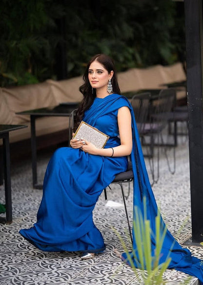 ET-ROYAL BLUE-SAREE