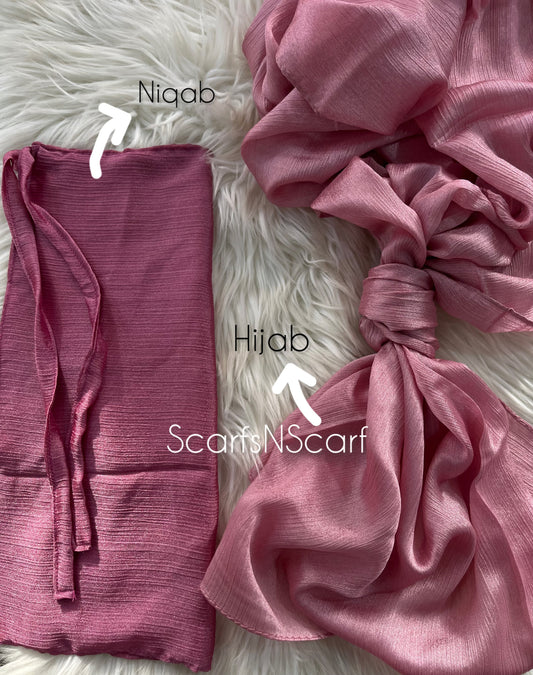 ET-BABY PINK CRINKLE SILK-HIJAB