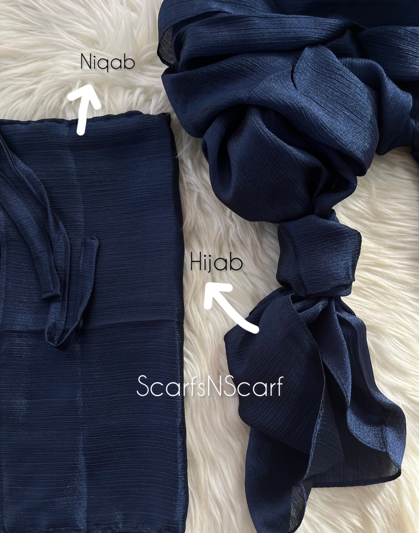 ET-NAVY BLUE CRINKLE SILK-HIJAB