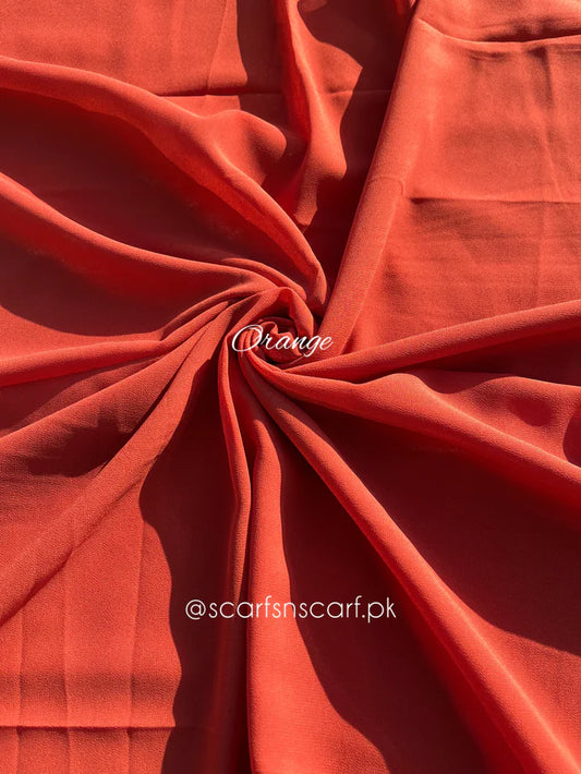 ET-ORANGE PLAIN GEORGETTE-HIJAB