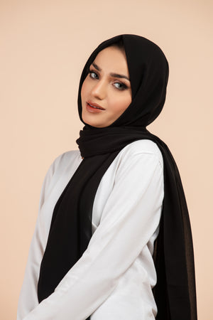 ET-BLACK GEORGETTE-HIJAB