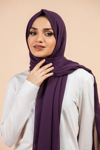ET-EGGPLANT GEORGETTE-HIJAB