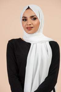 ET-WHITE GEORGETTE-HIJAB