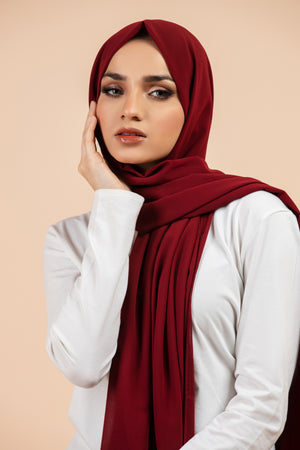 ET-MAROON GEORGETTE-HIJAB
