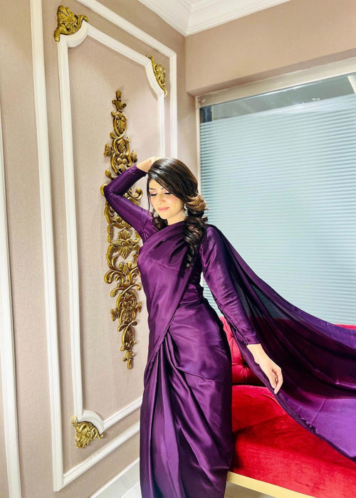 ET-ROYAL PURPLE-SAREE