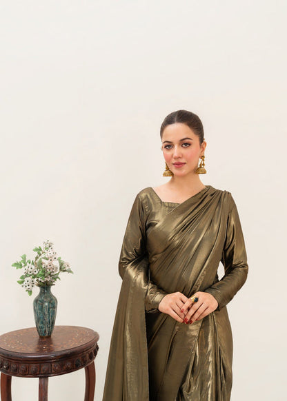 ET-OLIVE GREEN-SAREE