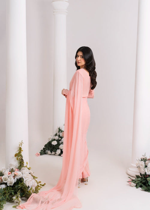 ET-PEACH PINK-SAREE