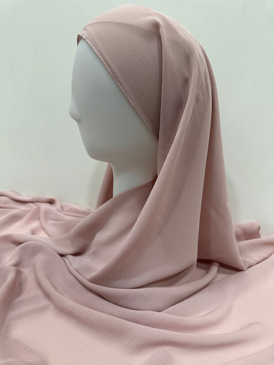 ET-NUDE PINK CRINKLE CHIFFON-HIJAB