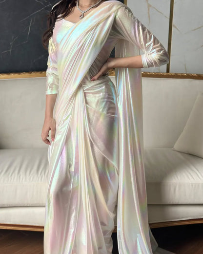 ET-LILY WHITE-SAREE