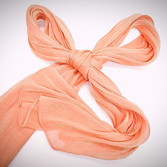 ET-PEACH ORGANZA SILK-HIJAB