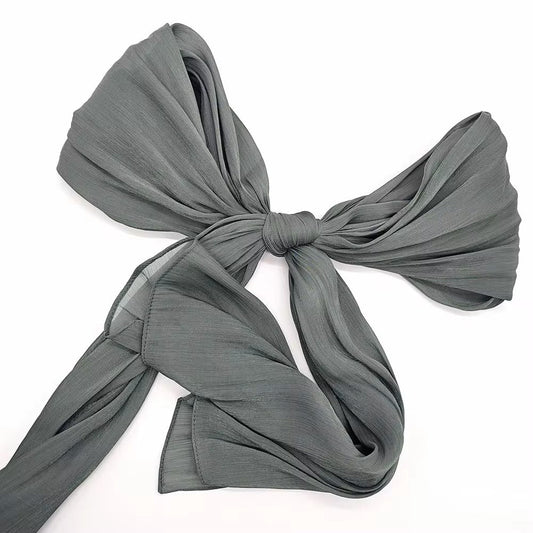 ET-SMOKY GREY ORGANZA SILK-HIJAB