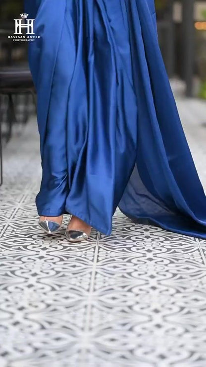 ET-ROYAL BLUE-SAREE